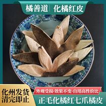 橘善道牌正宗化州橘红七爪薄款陈年正毛橘皮断爪肺茶500g新品