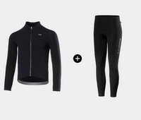 Профессиональный удерживающий тепло комплект для велоспорта, бархатная куртка, бархатные штаны, подушка, увеличенная толщина