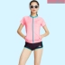 Li Ning đồ bơi chia áo tắm bơi ba mảnh phù hợp với nữ bảo thủ áo tắm bơi thân quần bơi sinh viên phù hợp với áo tắm - Bộ đồ bơi hai mảnh bikini 2 mảnh Bộ đồ bơi hai mảnh