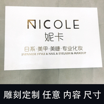 Shop listing creative decoration house number wooden listing home bedroom room wall decoration Nordic wood plate customization