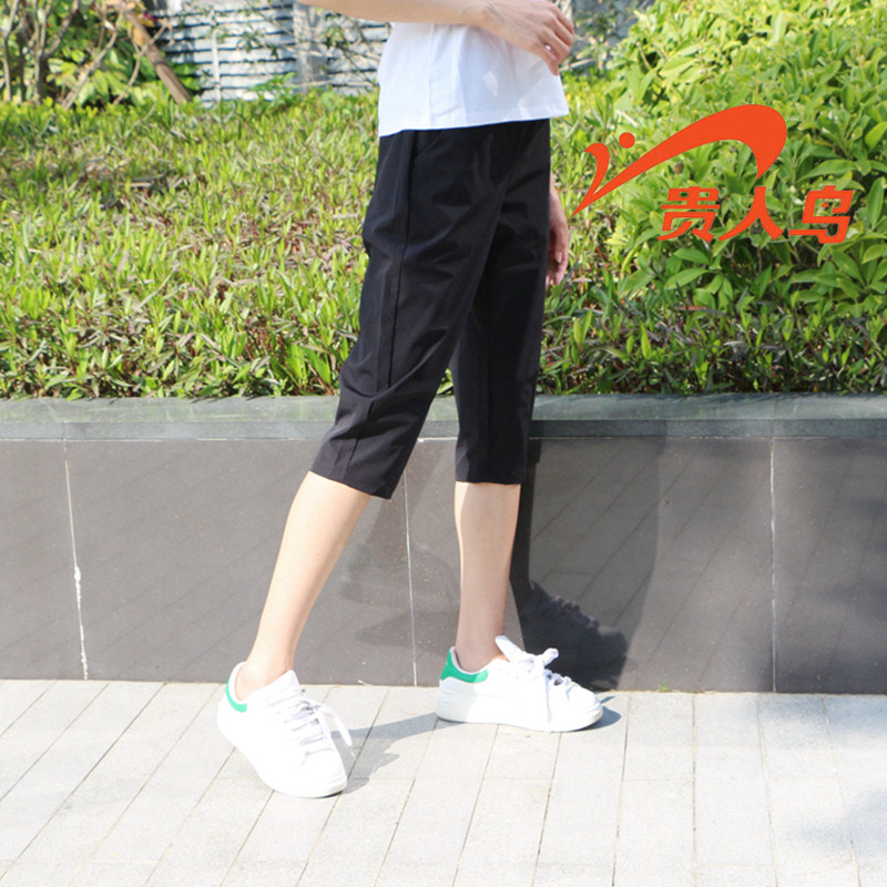 Noble bird luck women's clothing 2018 summer new casual straight sports capri pants shorts B782058