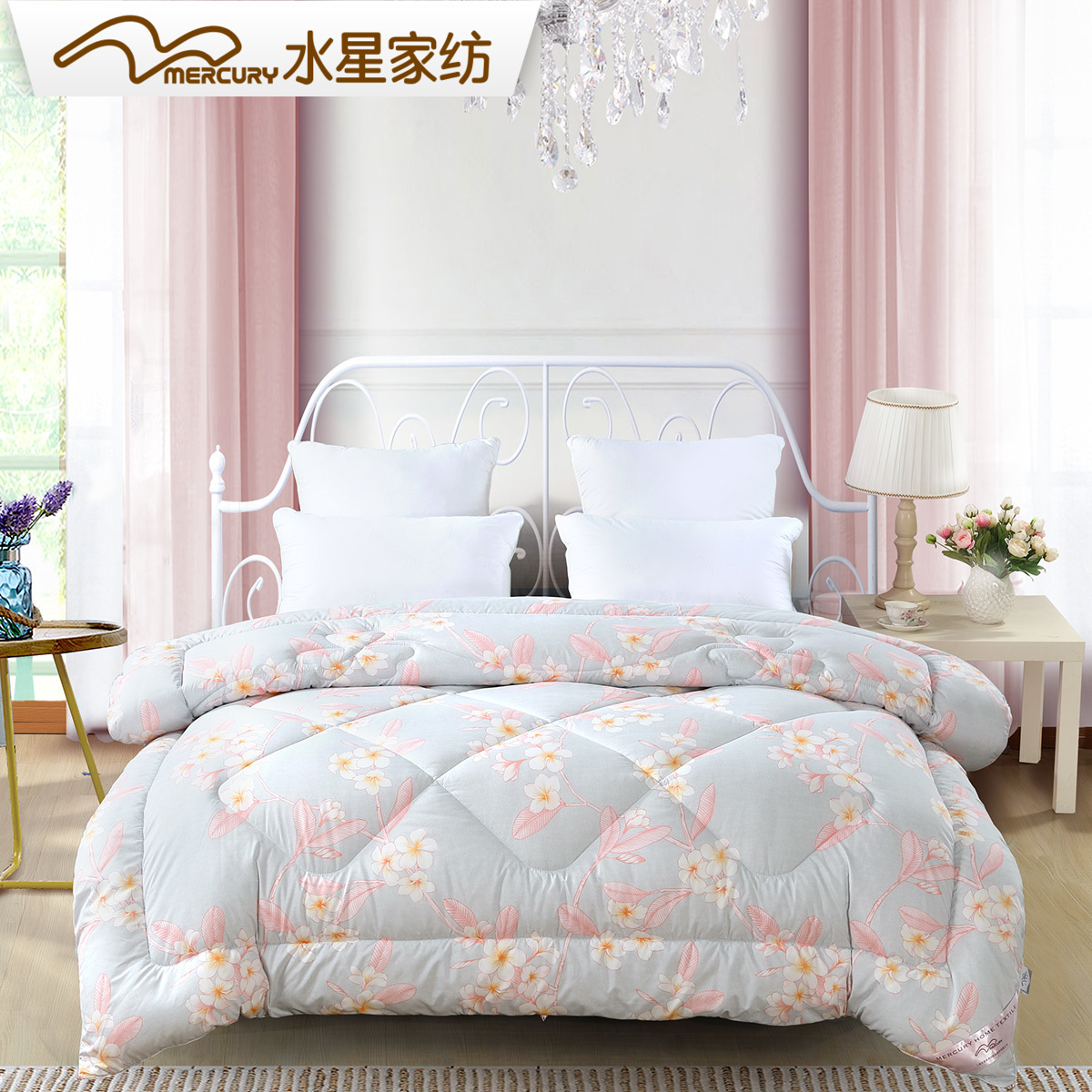 Mercury home textile wan ting poem du Pont spring and autumn quilt ten hole single double four seasons quilt bedding