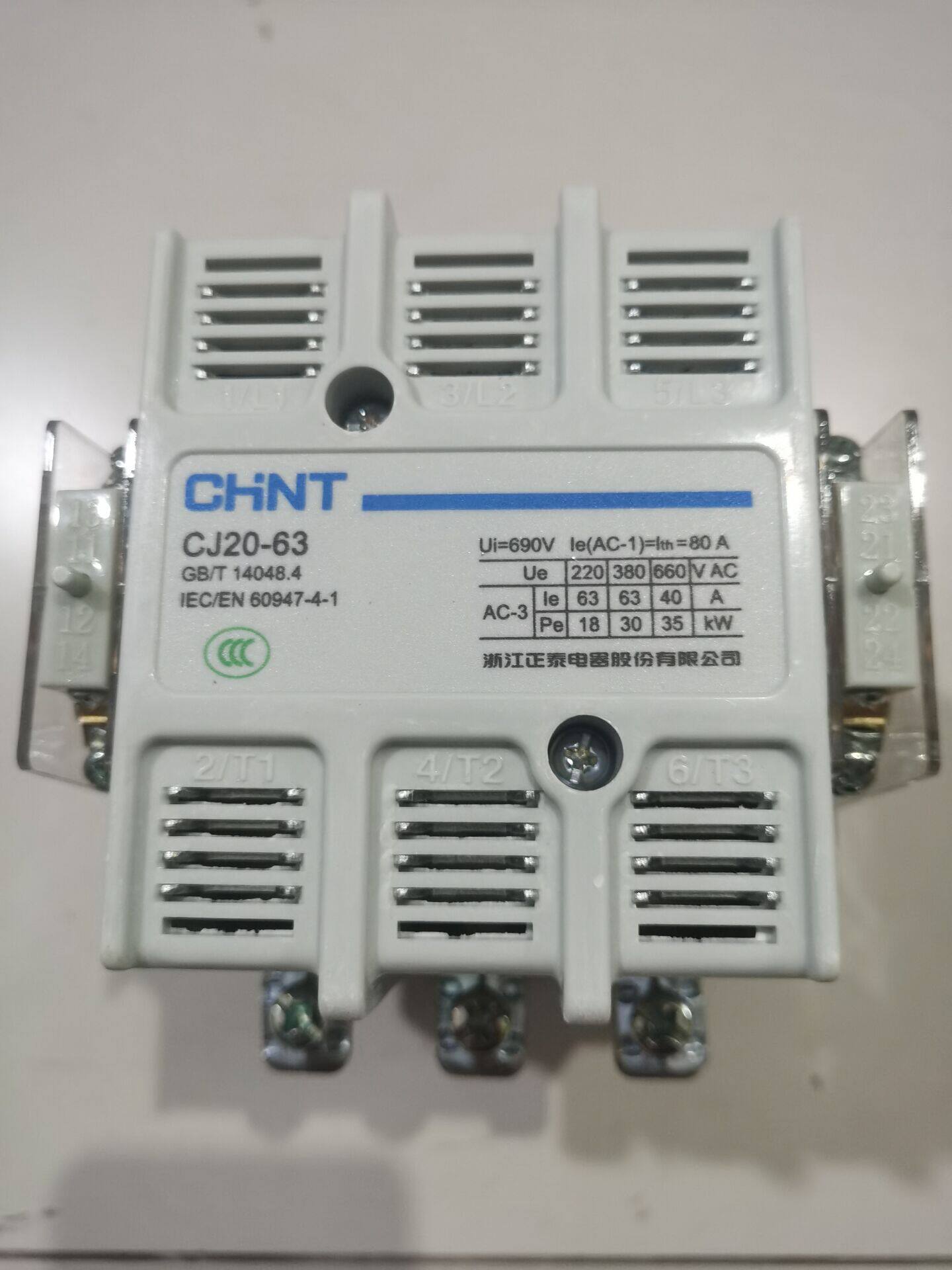 Chint AC Contactor CJ20-63 220V 380V 36v Silver Point DC One Year Warranty