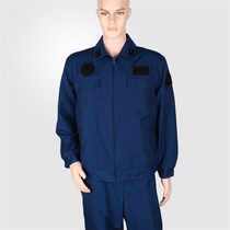 New ground handling summer workwear Machine to hide blue antistatic for training wear wear suits
