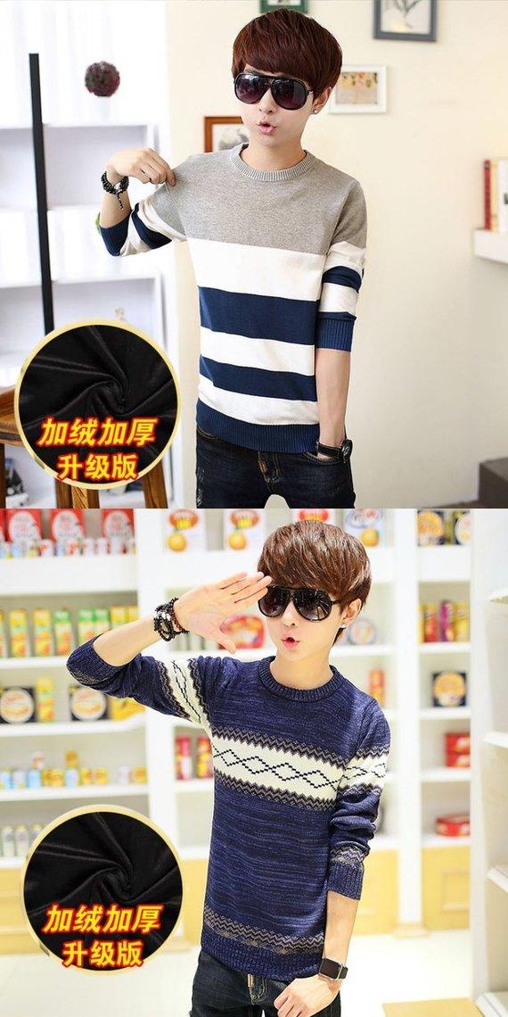 17 quần áo mùa đông tuổi teen 13 cộng với áo len dày nhung cậu bé 14 học sinh trung học cơ sở 16 áo len chạm đáy ấm áp 15 tuổi ao nam