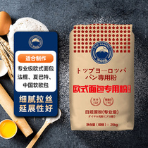 Paris sweet shop top baked European bread flour wheat flour baking raw material baguette soft European bag 25kg