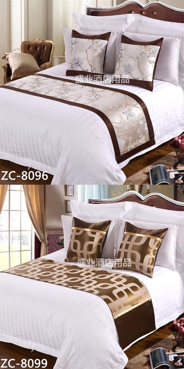 Bộ đồ giường của khách sạn Susu Khách sạn cao cấp Khách sạn Giường Đuôi Cờ Giường Giường cuối Pad Giường Khăn trải bàn ga giường đơn