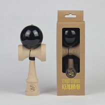 Japanese sword Jade kendama professional sword ball skill ball Black Pu bright paint