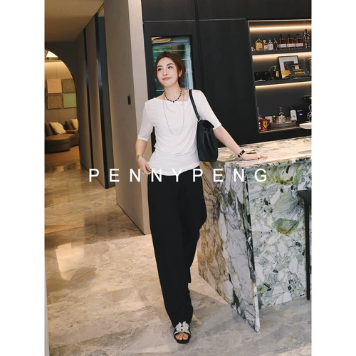 Pennypeng South French Love Продажа обновленные роскошные шелковые шелковые французские воротнички T -Fork DF04143