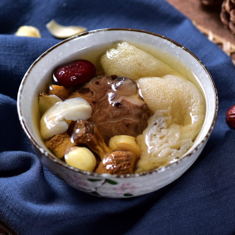 4-6 people with bamboo sheng dried beella mushrooms soup nourishing stew soup tonic material stew medicine and soup material bag