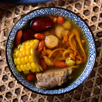 4-6 people Cordyceps flower scallops corn soup with large scallop soup soup for pregnant women the whole family loves