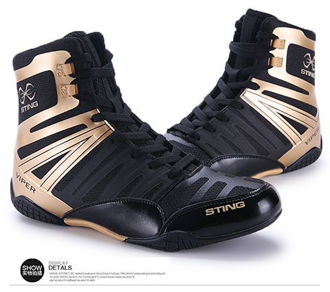 Mingsbo high tube wrestling shoes wear-resistant breathable non-slip shock absorption for gym training such as sports boxing