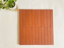 Red clay bricks thickened bakery background wall coffee shop door B&B wall bar 40*230