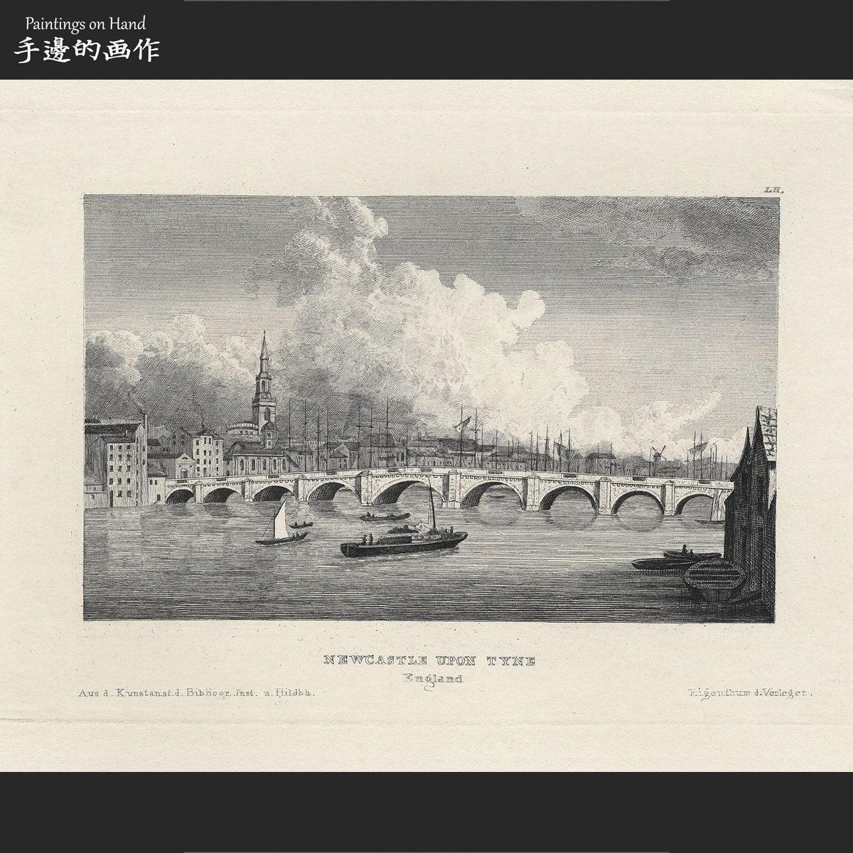 German 19 century original engraving prints old objects MEYERS UNIVERSUM Newcastle United Kingdom-Taobao