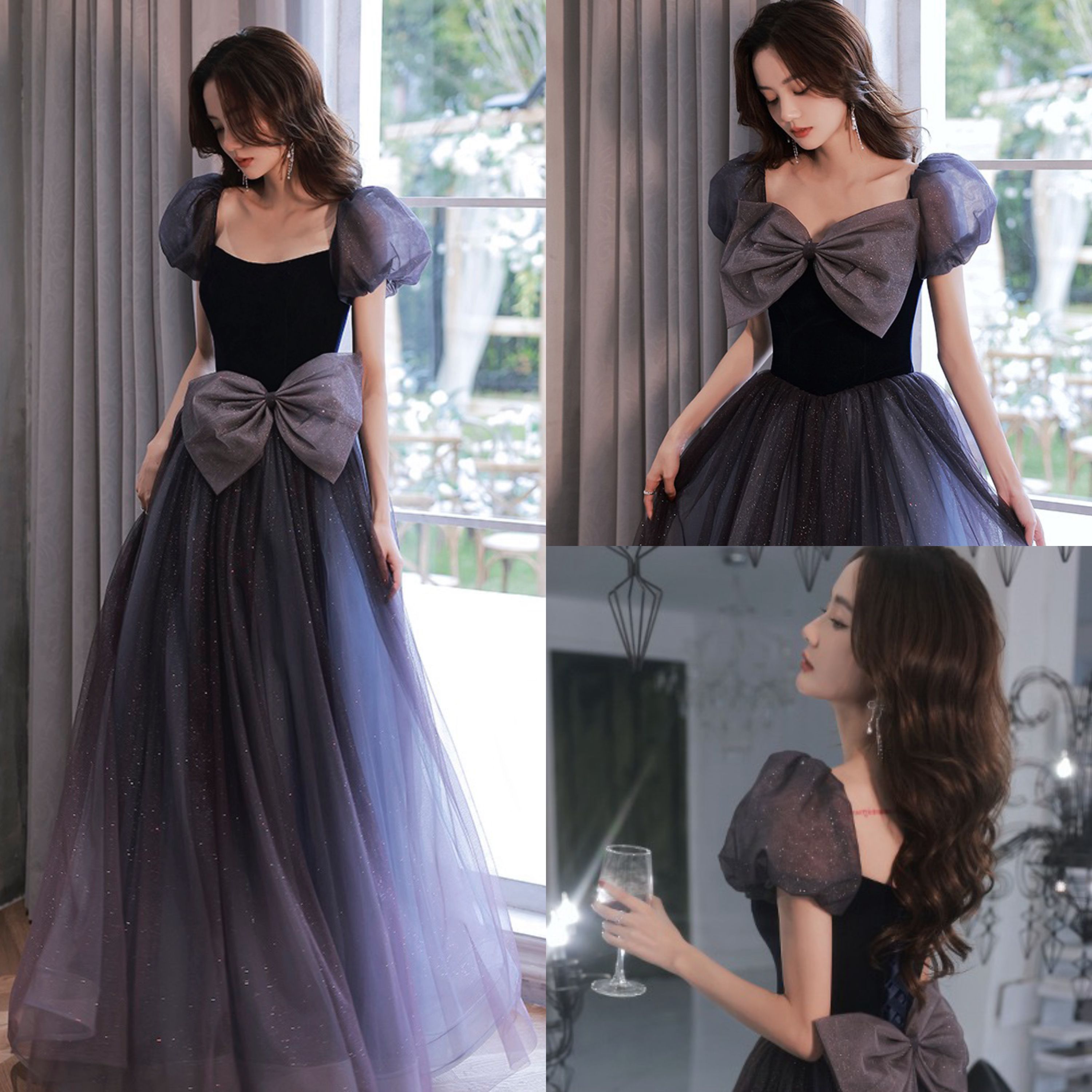  L+T-030 purple butterfly clothing is about 145cm rental for rent   + $4.71 