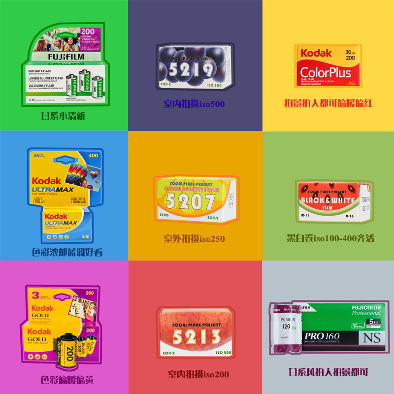 【Focus Plane】135 Color Negative Film Kodak Easy Shot All-Purpose 400 Fujifilm C200/C400 Color Film Roll