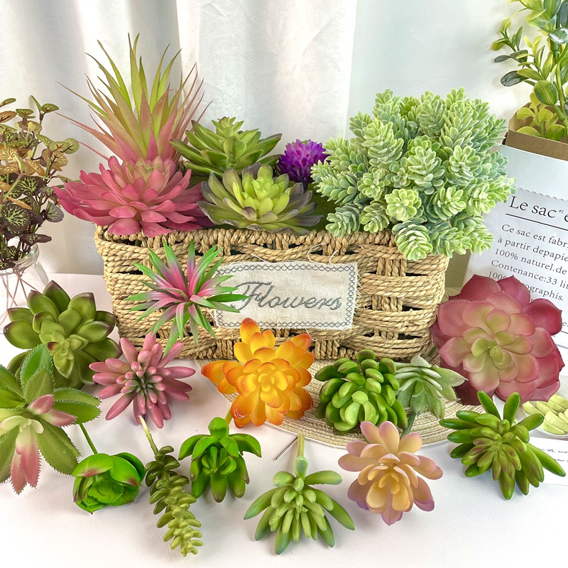 Simulated Succulent Plant Ornaments, Fake Flower Combination, Green Plant Wall Landscaping, Desktop Photography Props, Home Decorations 01 Simulated Succulent Plant Ornaments, Fake Flower Combination, Green Plant Wall Landscaping, Desktop Photography Props, Home Decorations 01