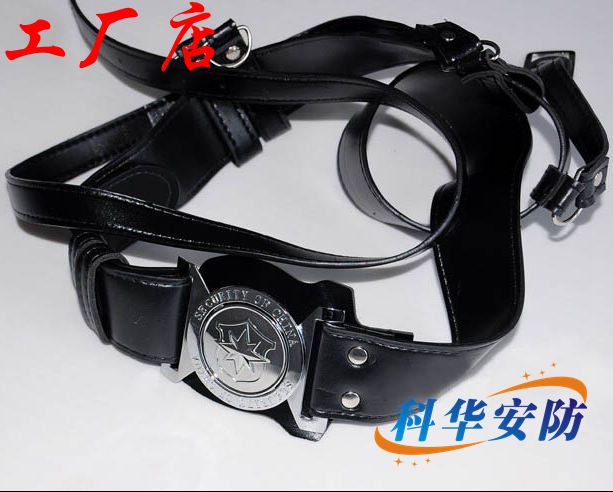 Security Supplies BELT BLACK WHITE GENUINE LEATHER ALSO WITH GOODS GIFT INSTRUMENT WITH INCLINED CROSS SHOULDER ARMED BAND EQUIPPED WELL WORDS