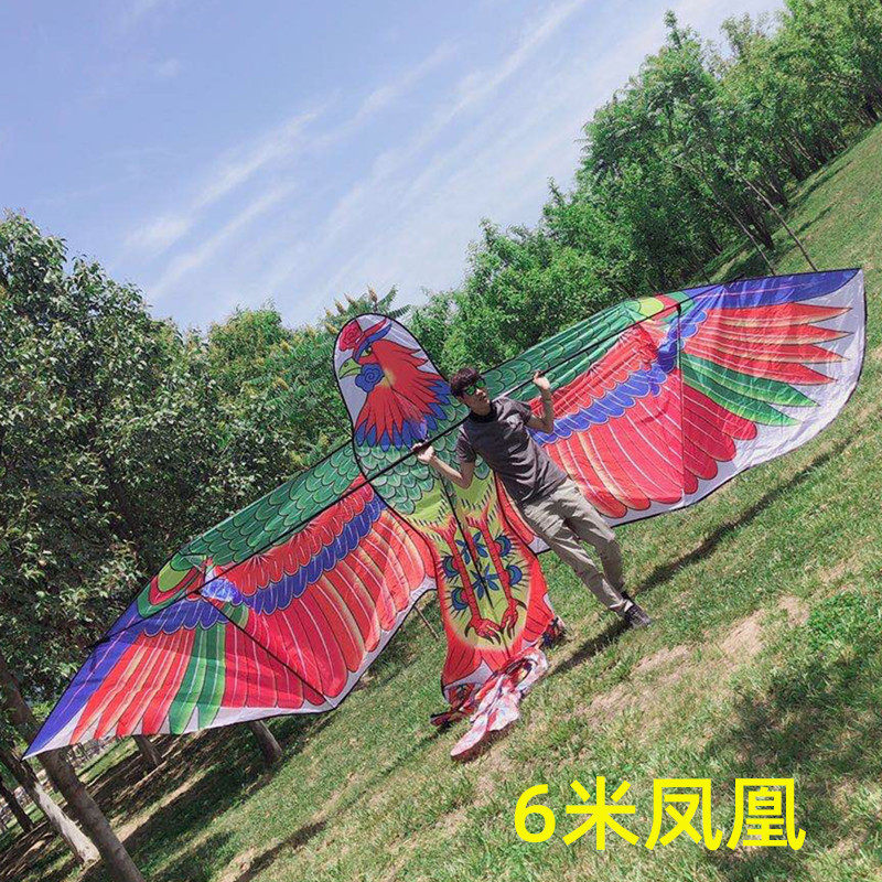 Weifang kite new eagle 6 meter 3 6 meter Phoenix modern front pole large steel eagle stereo beautiful