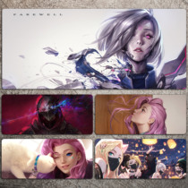 LOL Hero League Mouse Pad Electric Race Games Perimeter Super Large KDA Keyboard Mat Desk Mat Thickened