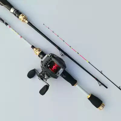 Micro-lead soft tail carbon raft Rod stem titanium alloy rod slightly fishing rod drip wheel raft fishing rod set fishing rod set fishing rod