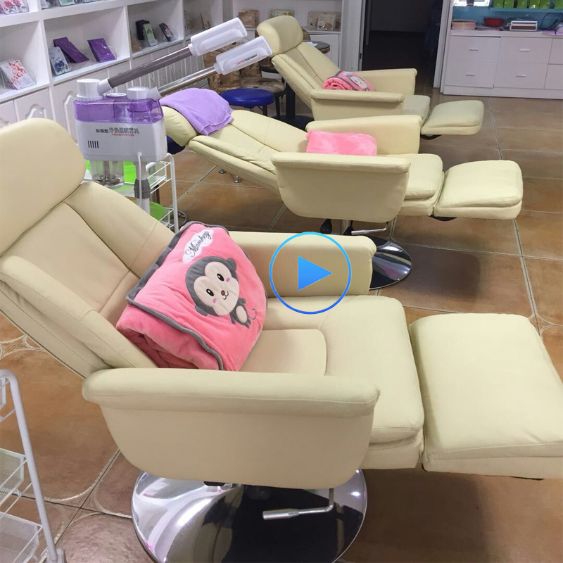 Beauty chair Lying Face Mask Experience Chair Beauty Ciliary Embroidered Makeup Medecor Sofa Multifunction Hydraulic Lifting Square Pan
