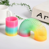 Пластиковый Слинки, башенка, колечки, телескопическая интеллектуальная игрушка, эластичное кольцо