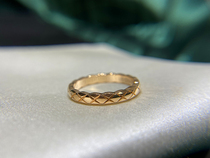 18K Ginling Cross Little Verme Little Lace Ring Diamond Couple Ring for Men and Women