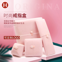 Jewelry Containing Box Double Open Suede Cloth Courting Wedding Ring Case Pendant Necklace Bracelet Gift Wrapping Box Custom