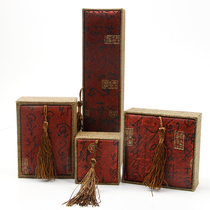 Flow Suo Jewelry Packaging Box Numb Calligraphy Ancient Poetry Jade Ornament Pendant Pendant Pendant Bracelet Necklace Necklace