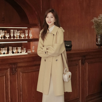 Sujumoto wool double-sided womens 2020 winter new wool coat small man coat medium long thickened