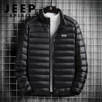 JEEP Jeep High - end Outdoor Men Light Down Cover in Fall and Winter 2022 mens sweater coat