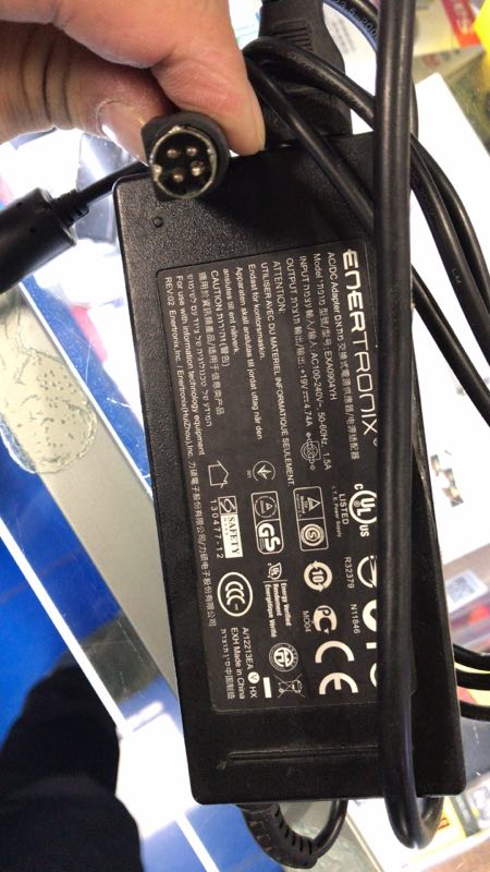 Lisho ENERTRONIX 19V4 74A 4 pin EXA0904YH ordering machine la carte machine power adapter