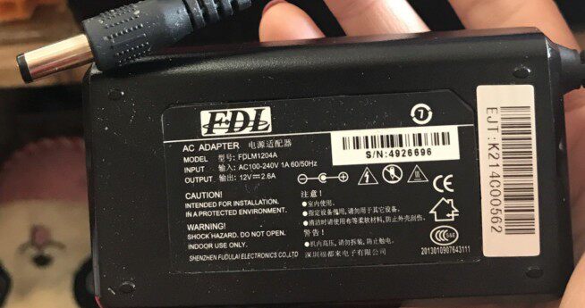 Apply FDL FDLM1204A 12V2.6A Power Adapter printer power cord charger