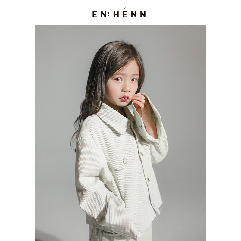 ENHENN Children's Clothing Boys and Girls Costume 2023 New Spring and Autumn Baby Jacket Children's Corvy Upper Tide