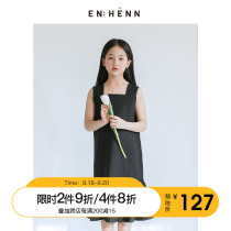  ENHENN childrens clothing 2021 new childrens summer clothes baby sleeveless ruffle sundress girls dress western style