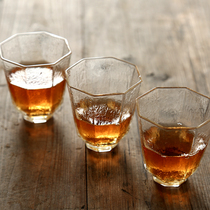 Nine craftsmen day style glass small tea cup thickened heat resistant glass tasting cup Kung fu tea with masters cup single cup