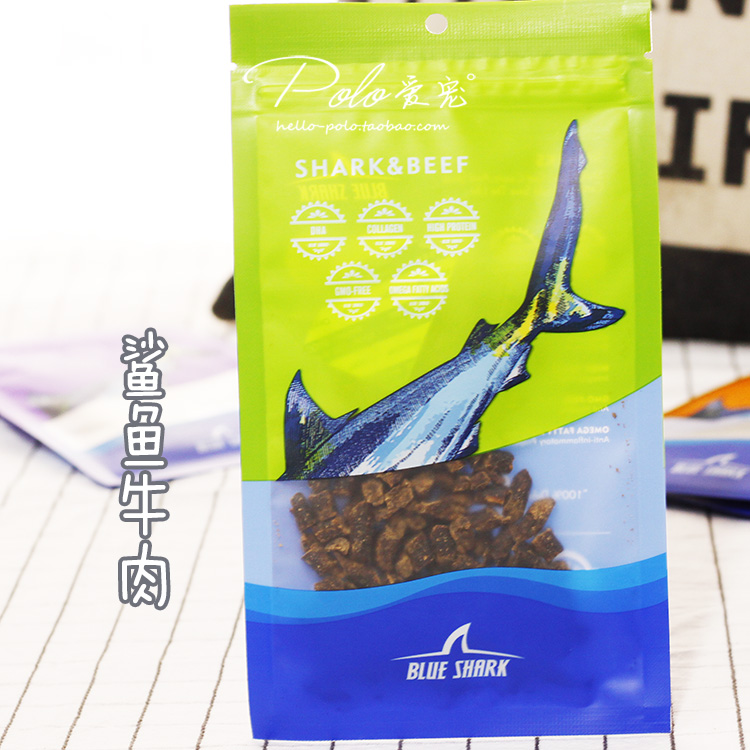6 túi, mua 2 tặng 1 miễn phí! Thái ánh sáng sang trọng mèo đồ ăn nhẹ blueshark cá mập thịt tiền phạt mèo đồ ăn nhẹ Hạt cho mèo trưởng thành