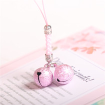 Small color frosted bell and girls cell phone shell chain pendant pendants pendants Accessories Gift Hanging