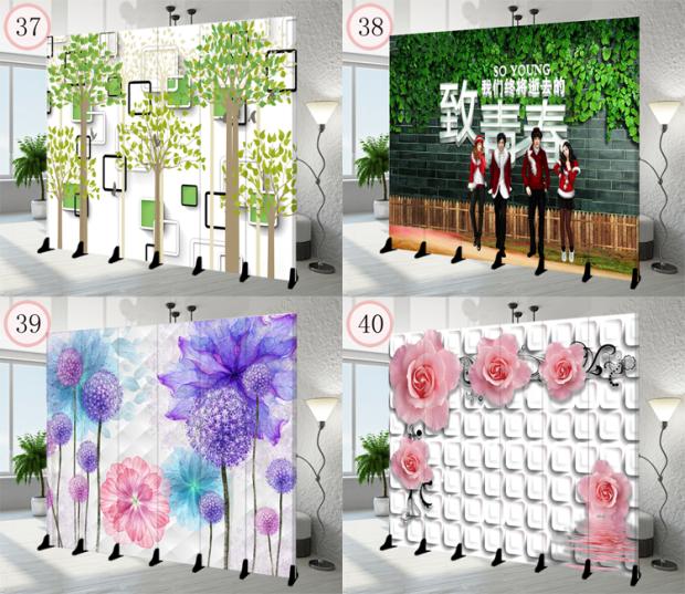 Đơn giản và thời trang hiện đại vải trượt cửa xếp màn hình phân vùng phòng ngủ văn phòng phòng khách tường di chuyển màn hình gấp - Màn hình / Cửa sổ vách ngăn lam gỗ