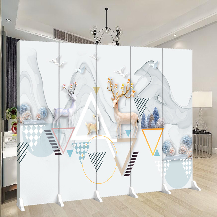 Nordic Solid Wood Partition Living Room Office Industrial Wind Bifacial Screen Bar Coffee Dining Room Xuan Guan Cassette Customized