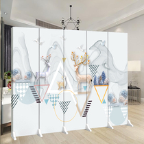 Nordic solid wood partition living room office industrial wind double-sided screen Bar coffee restaurant entrance card holder custom