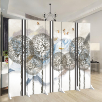 Simple porch solid wood dining room bedroom modern fashion custom solid wood mobile Chinese screen partition living room folding screen