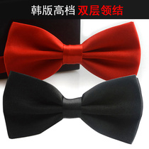 Childrens bow tie boy primary school girl girl collar baby Korean accessories performance British trend pure color bow