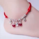 Dog Year Red Rope Anklet Nữ Silver Bell Dệt tay Vòng chân sinh viên Hàn Quốc Xu hướng mới Cặp đôi đơn giản Vòng chân lắc chân nữ vàng đẹp