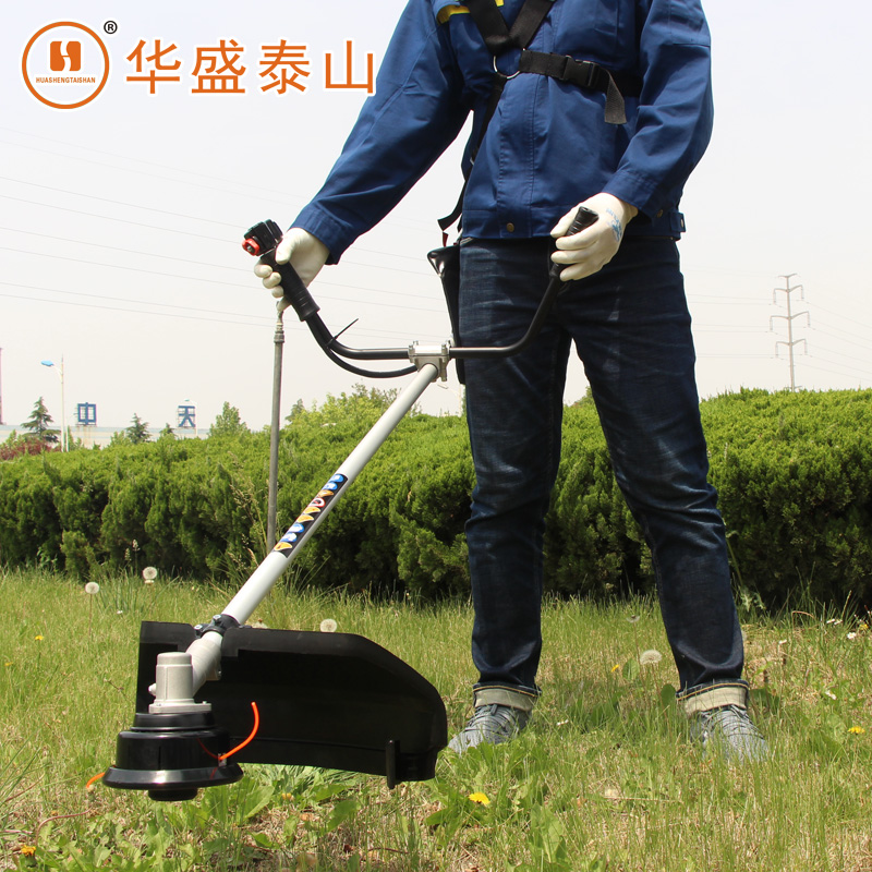 Shandong Huaxin mower 1E40F-5D side hanging cut irrigation machine Two-punch petrol mower weeding machine cutting rice machine