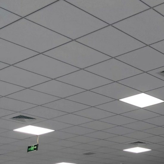 Chengdu mineral wool board office suspended ceiling decoration material 600X600 gypsum board ceiling sound-absorbing board can be installed