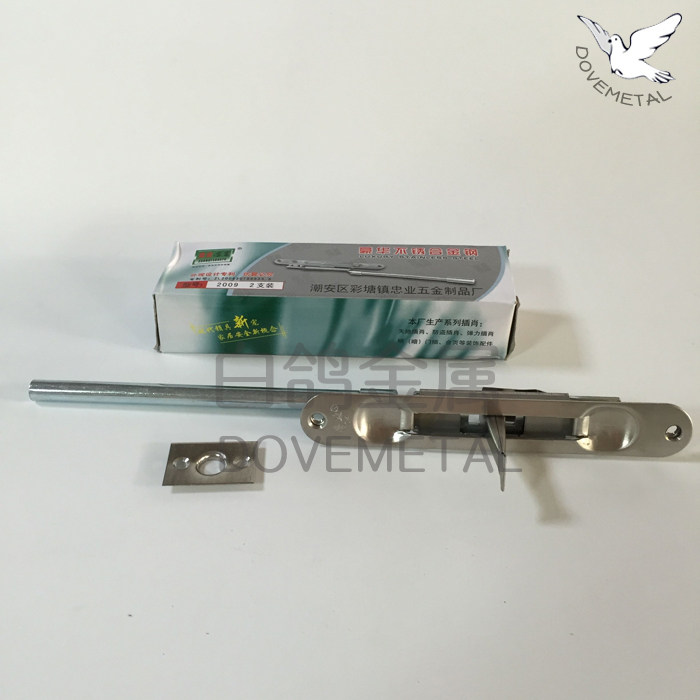 Stainless steel heaven and earth concealed bolt invisible bolt security door insert letter door insert in-line gate insert