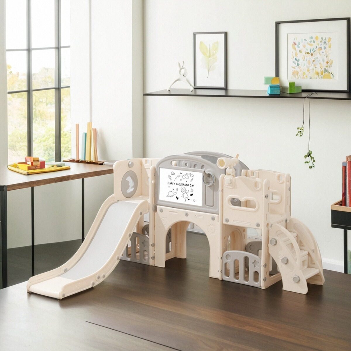 Детская горка в помещении, домашний маленький детский сад, детская горка на открытом воздухе, качели, игрушечная семейная детская площадка