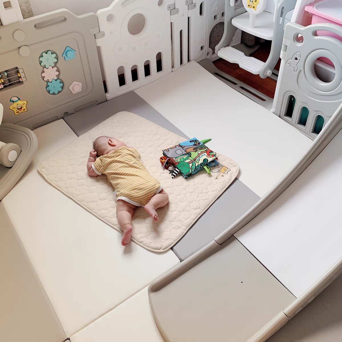 Thickened Baby Baby Foldable Crawl Cushion Living Room Home Splicing Pe Non-toxic No Formaldehyde Waterproof 4CM floor mat-Taobao